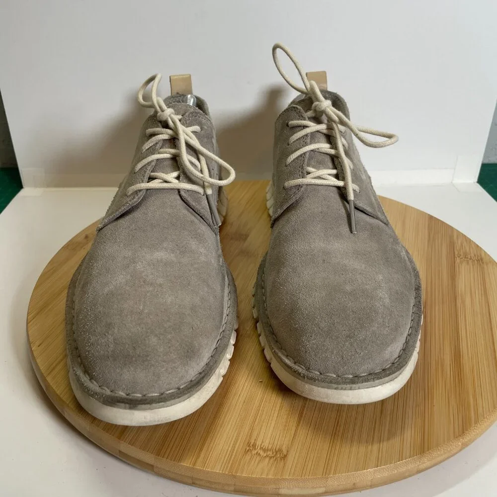 Cole Haan Men 10.5 Gray Beige ZeroGrand Oxford C31256 Suede Leather Lightweight - Picture 5 of 9